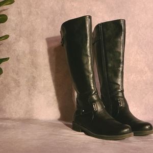 Black calf boots